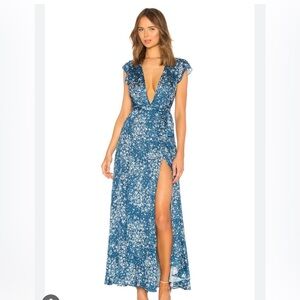 Tularosa Sid Wrap Dress in Alison Floral Sold on Revolve